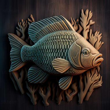 3D model Tilapia fish (STL)